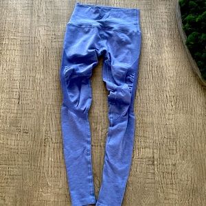 Never used alphalete halo leggings color blue size small high waisted